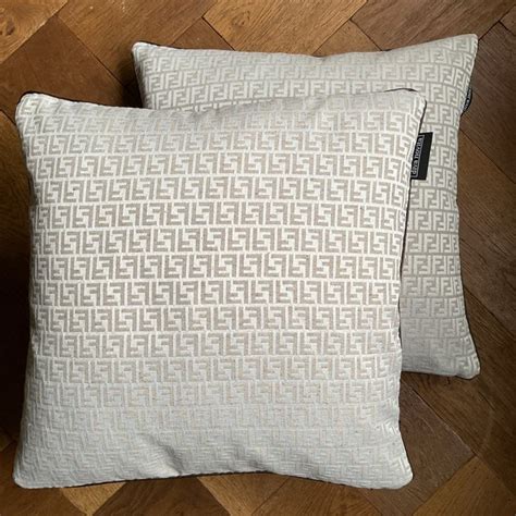 fendi pillow cases|Fendi casa cushions.